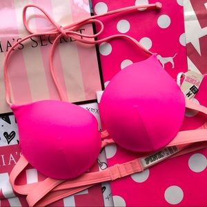 💖NWT VS PINK ORANGE & HOT PINK BIKINI TOP💖